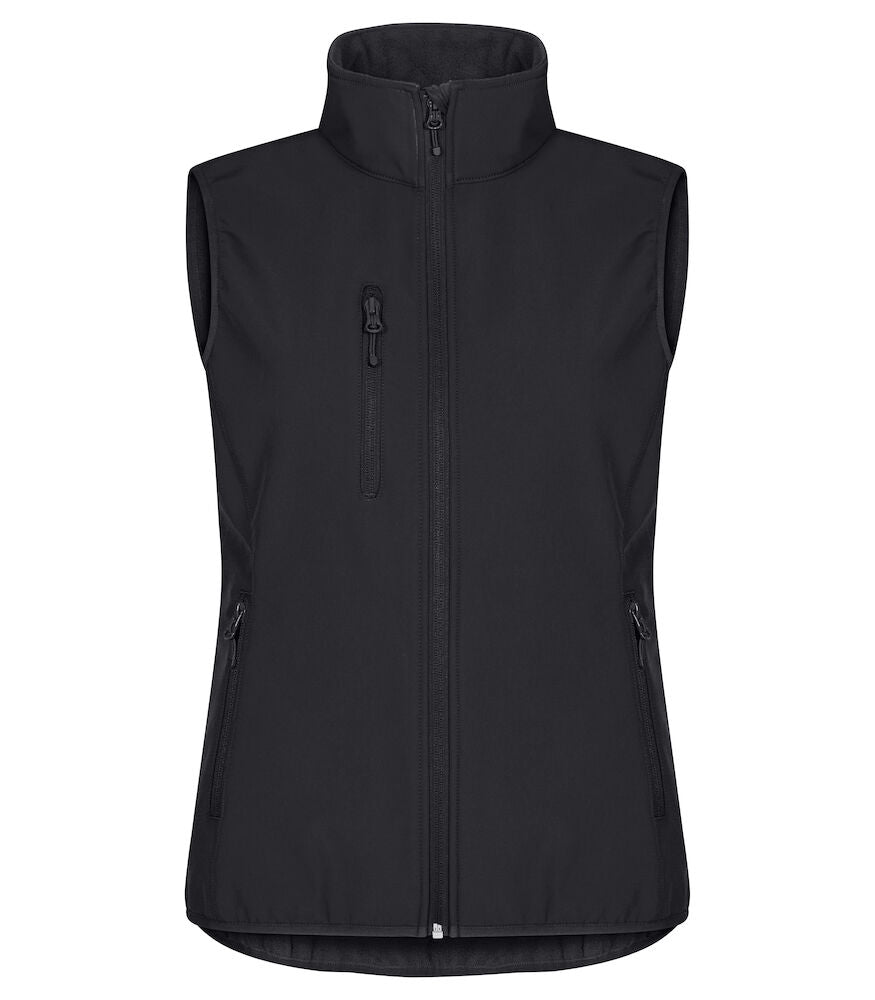 United Brands Clique Womens Classic Softshell Vest - Dalton Safety - Black