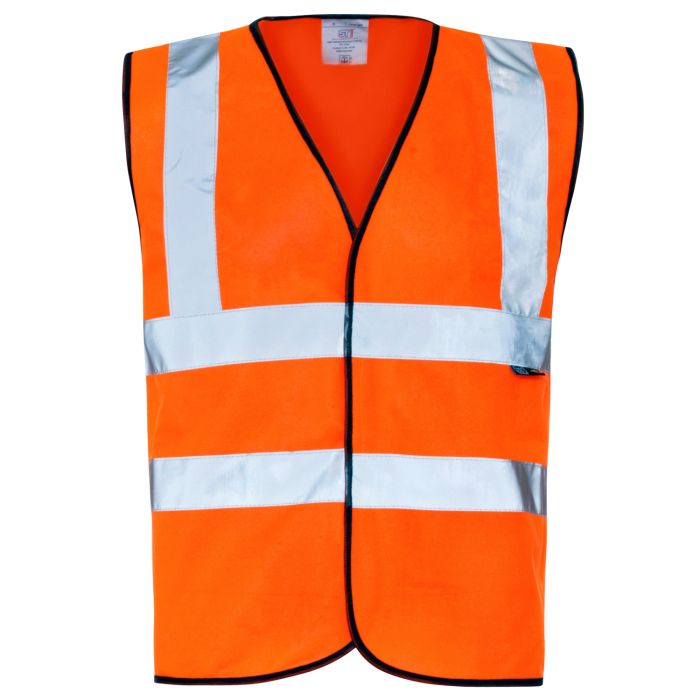 Supertouch Hi-Vis Class 1/2 Velcro Vest in orange