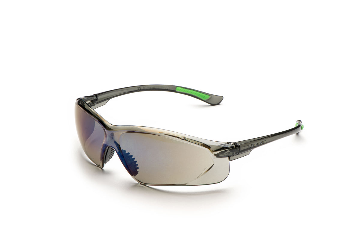 516 - Solar Blue Mirror Industrial Specatcles - Dalton Safety