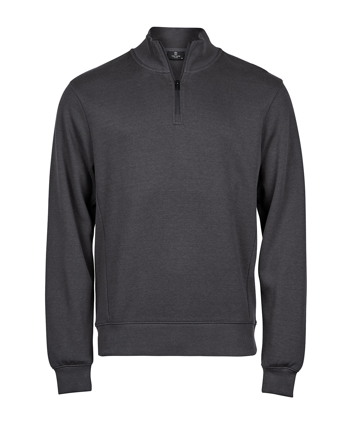 Mens Ribbed Interlock Half-Zip