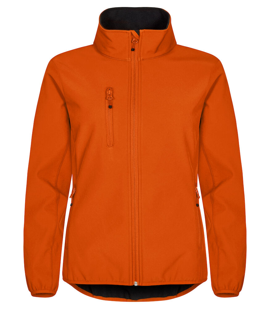 United Brands Clique Womens Classic Softshell Jacket - Dalton Safety - Orange 