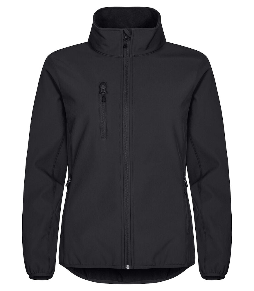 United Brands Clique Womens Classic Softshell Jacket - Dalton Safety - Black 