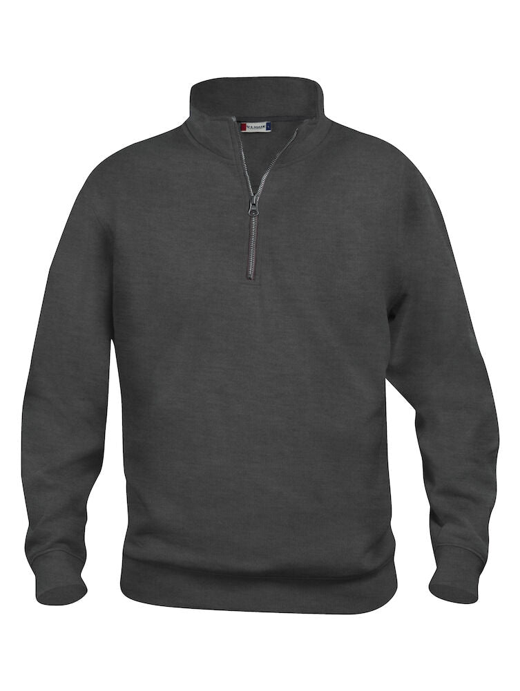 United Brands Clique Unisex Basic Half Zip Sweatshirt - Dalton Safety - Grey 