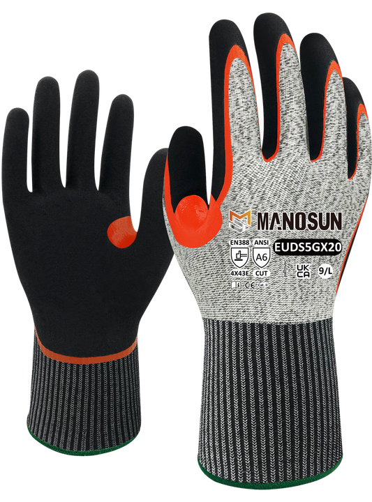 EUDS5GX20 Double Palm Nitrile Glove Gauge 13 - DaltonSafety