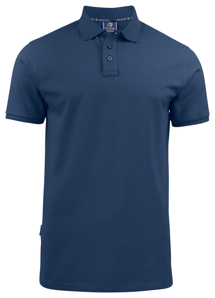 United Brands 2022 Pro-Job Mens Pique Stretch Polo Shirt - Dalton Safety - Navy Blue 