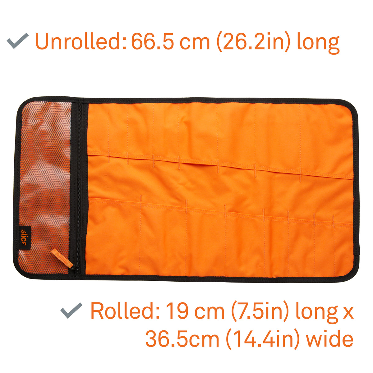 Slice Tool Roll-Up Organiser Measurements - DaltonSafety