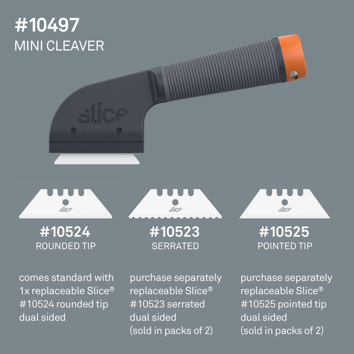 Slice Mini Cleaver Compatible blades - DaltonSafety