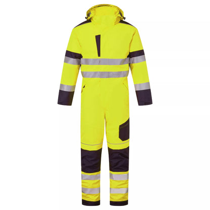 System Hi Vis Eco Insulated Orange/Navy Coverall