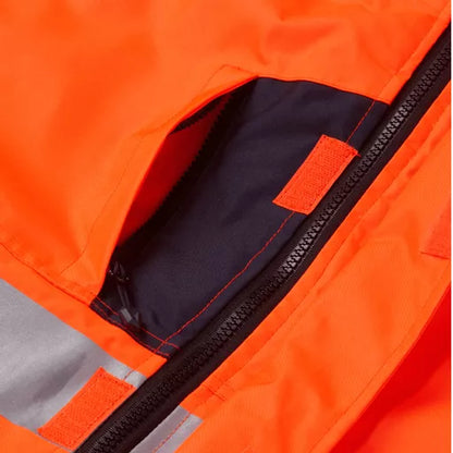 System Hi Vis Eco Insulated Orange/Navy Coverall