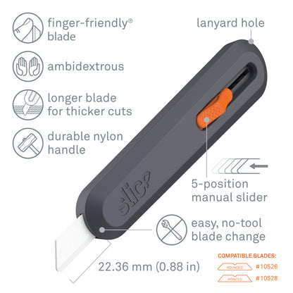Slice Manual Utility Knife Specifications - DaltonSafety